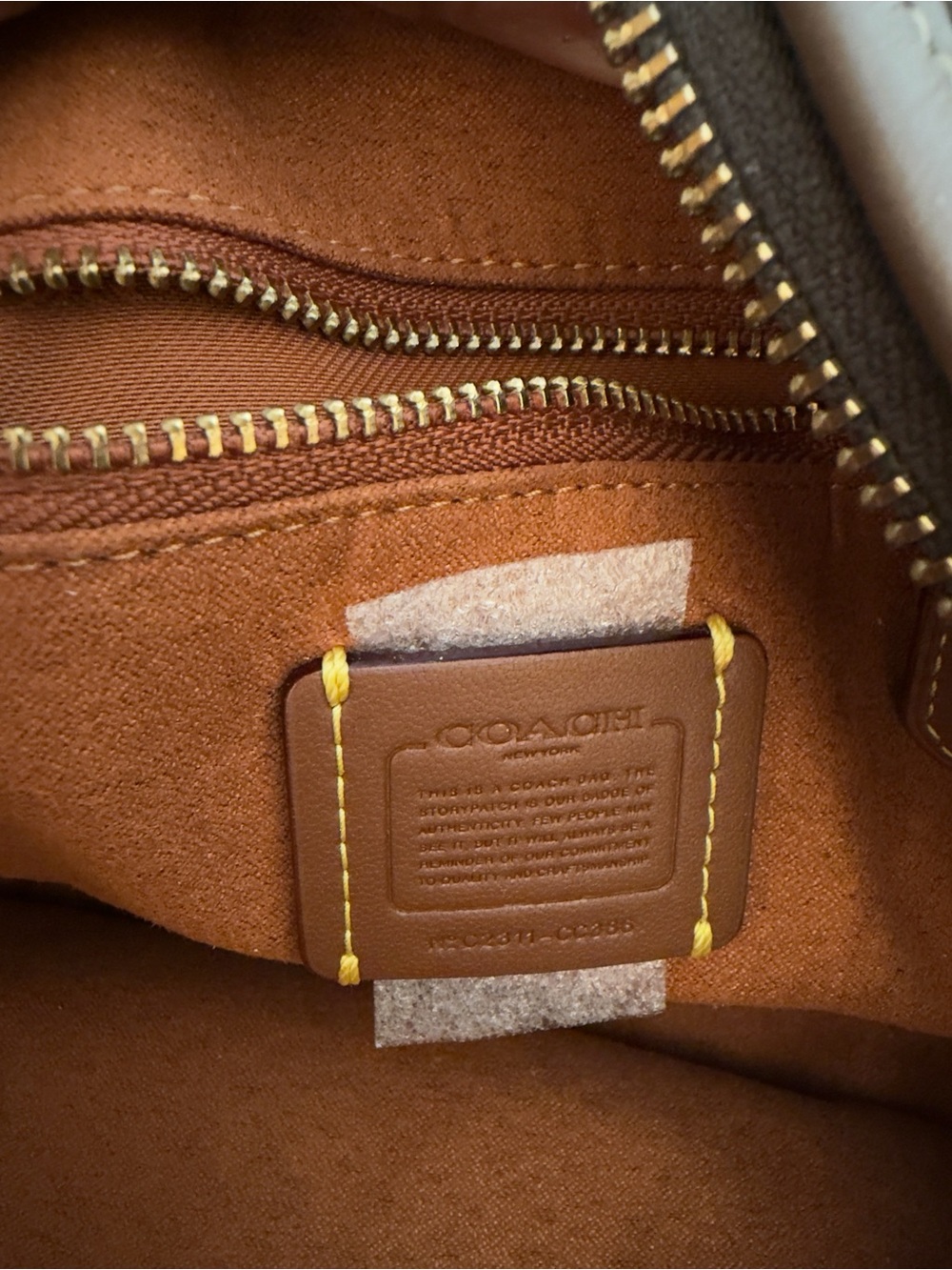 Coach Tan Pebbled Leather Crossbody Camera Bag - Picture 12 of 13